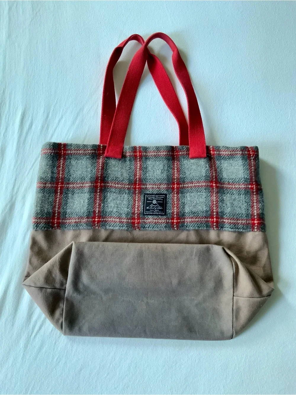 🍁 Rare Faribault Woolen Mill Co. x Target Plaid Heritage Tote Bag